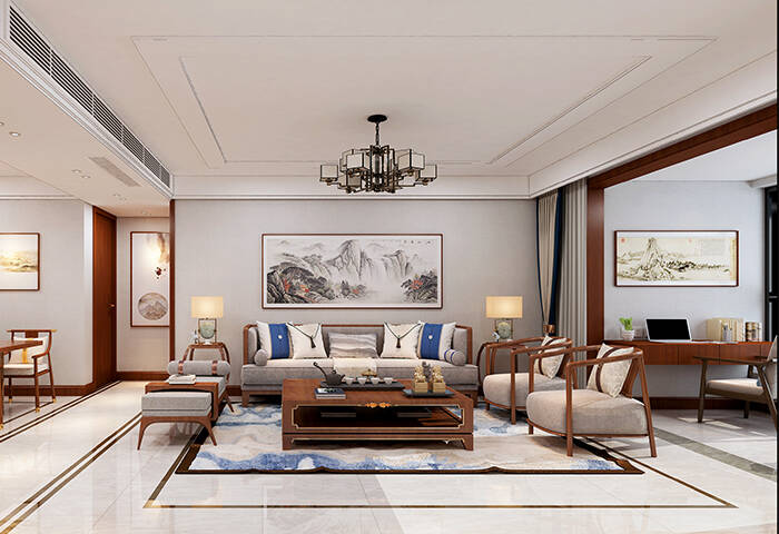 天寧君悅府,新中式風格