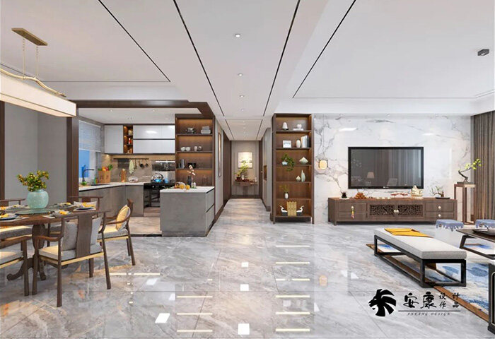 金域瀾庭,新中式風格